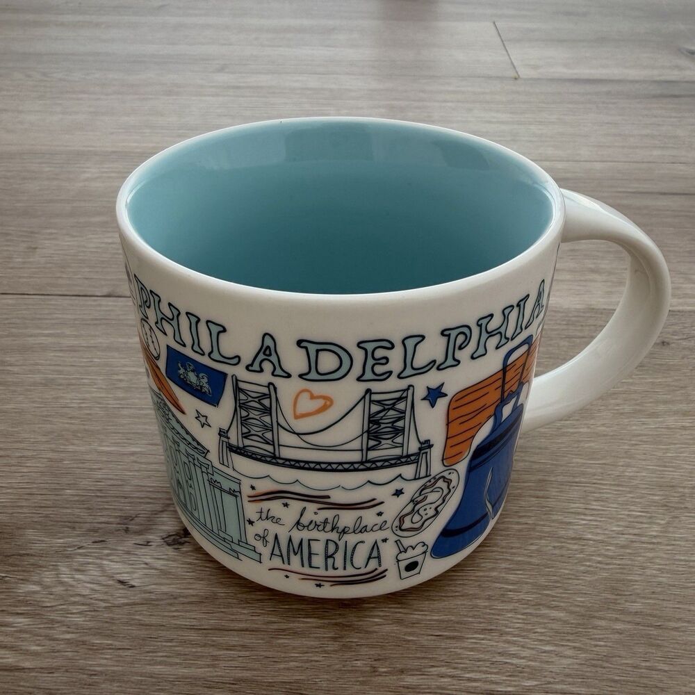 Starbucks Coffee Mug Been There Series Philadelphia New In Box Pennsylvania HTF - Picture 4 of 9